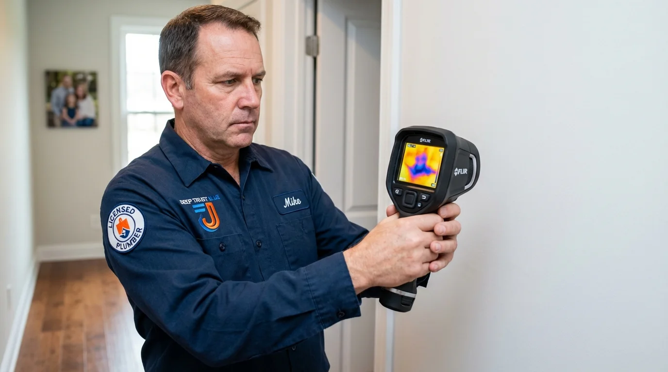 Thermal imaging leak detection by Johns Plumbing LLC in Brookdale